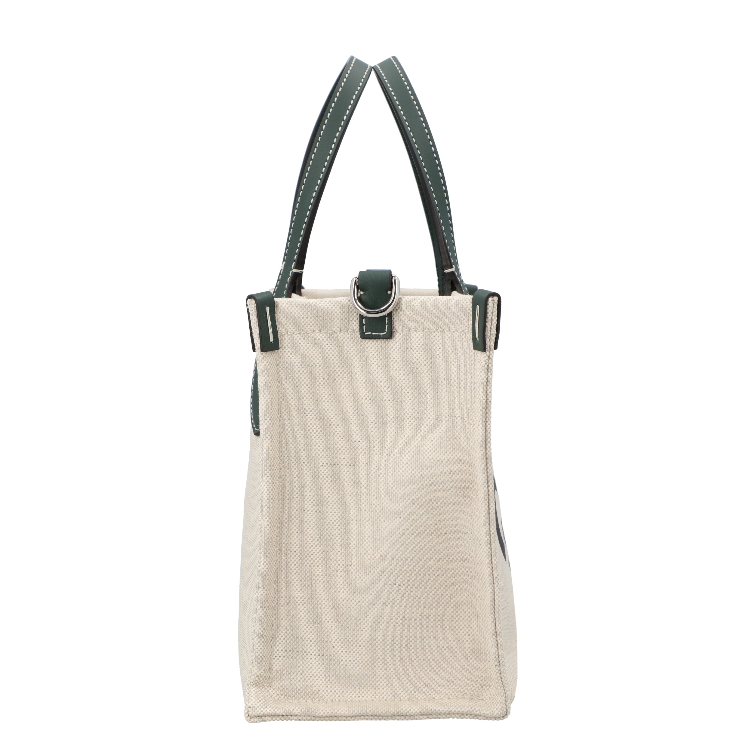 Small Tote Bag With Print Green