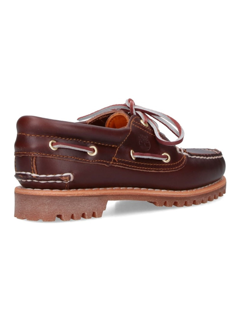 Brown Leather Slip-On Moccasins With Platform Sole