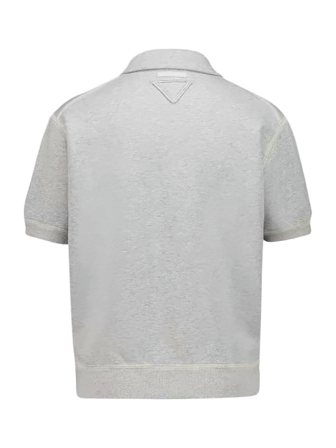 Cropped Grey Polo Shirt