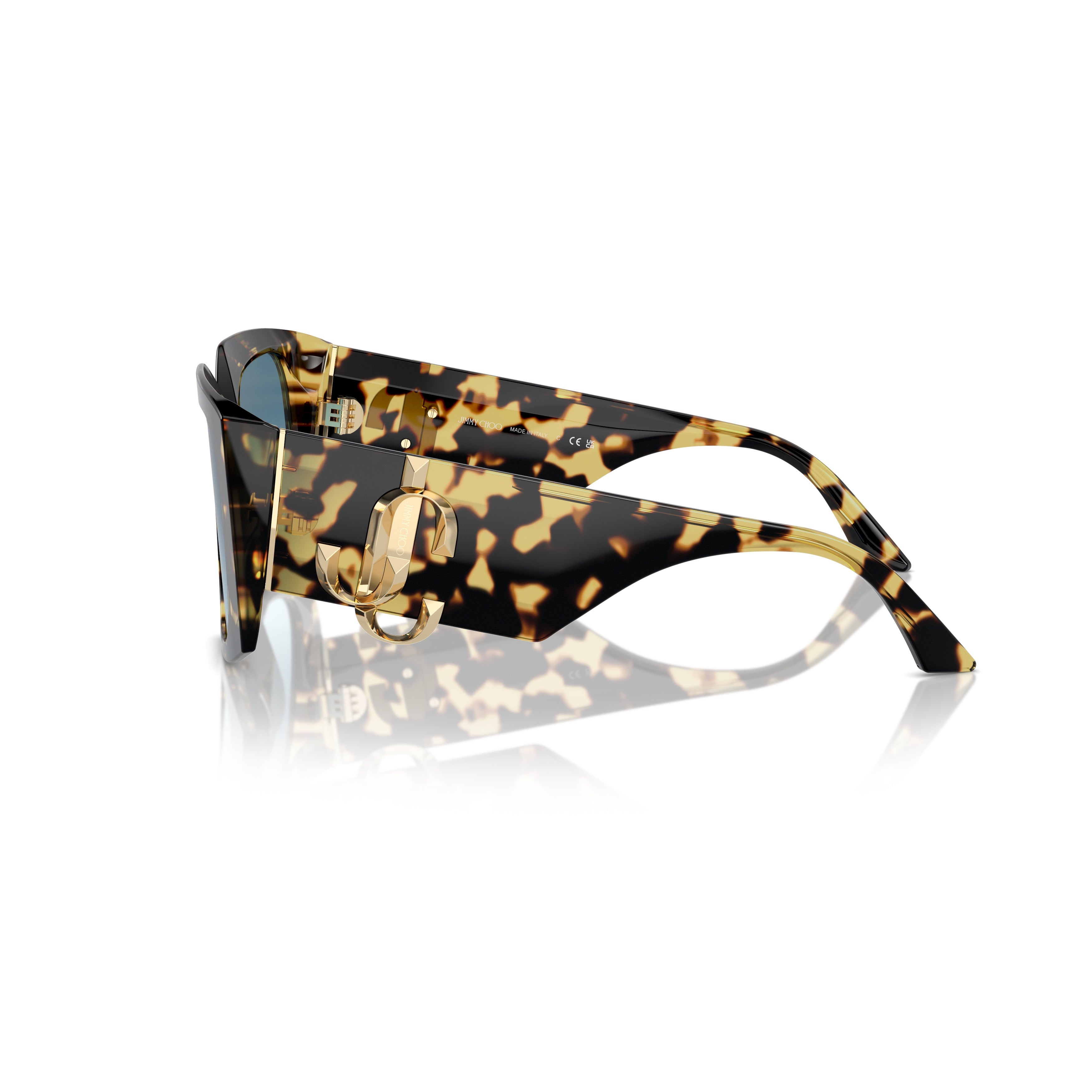 0jc5006u Oversized Tortoiseshell Square Frame Sunglasses