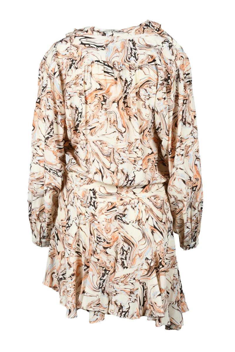 Short Silk Dress - Beige
