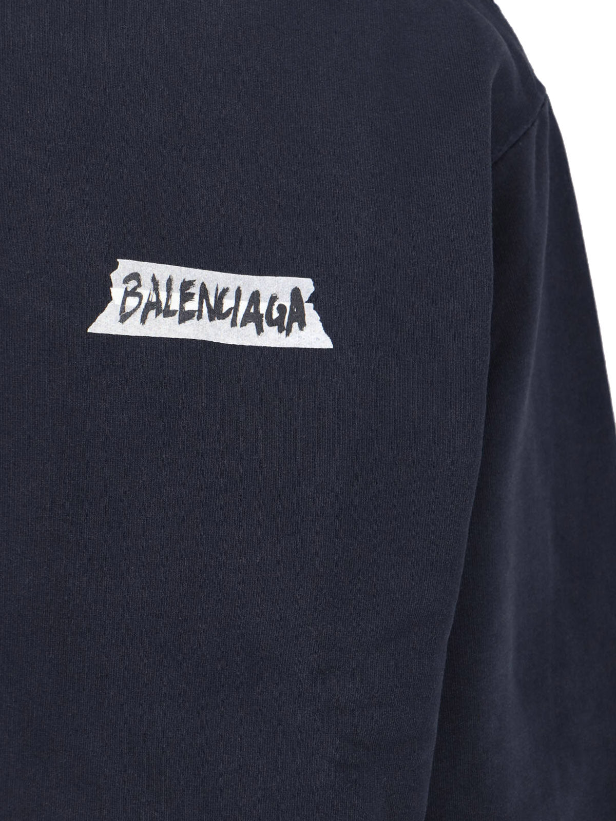"Masking Tape" Zip Hoodie – Black