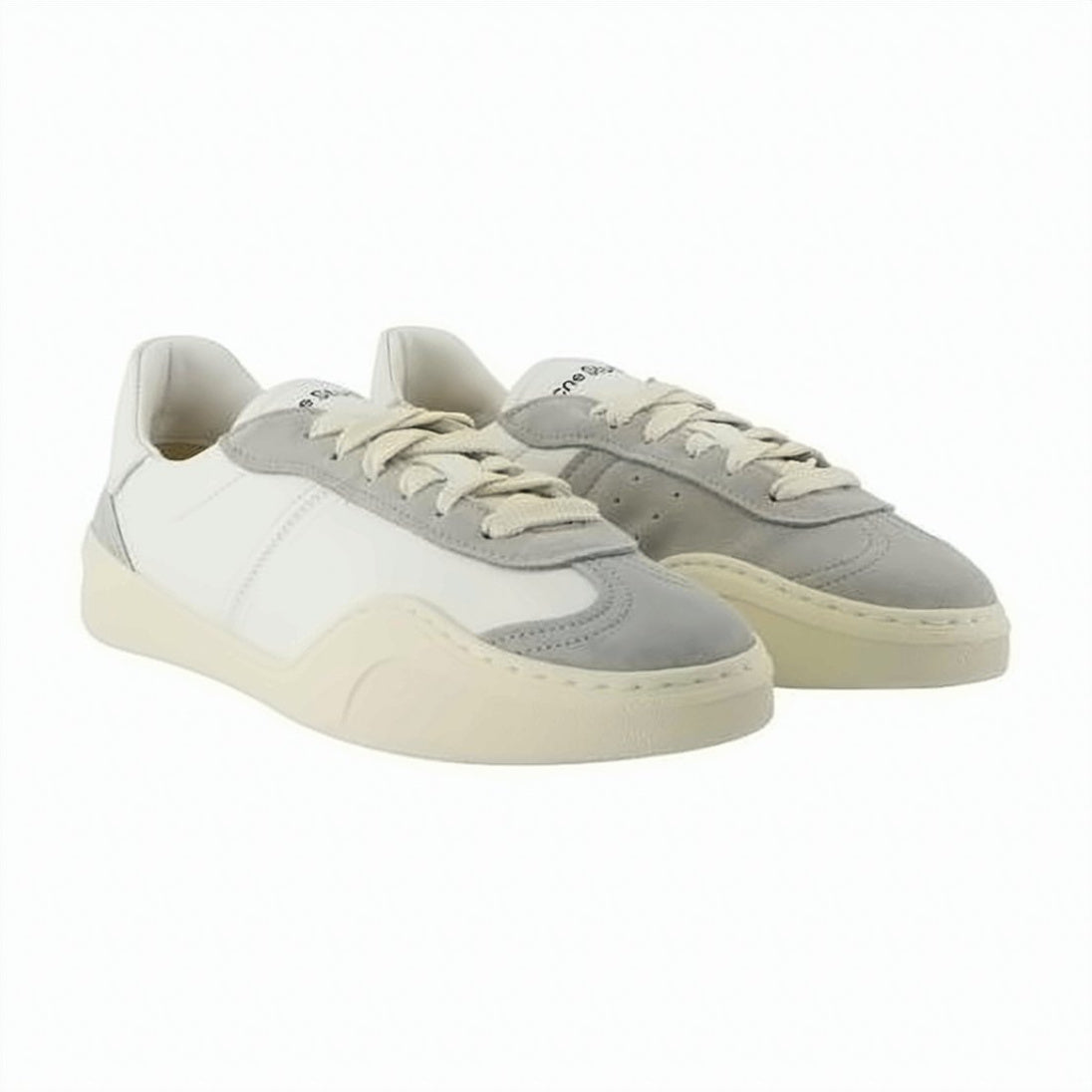 Low-Top Sneakers With Suede Overlays And Textured Sole