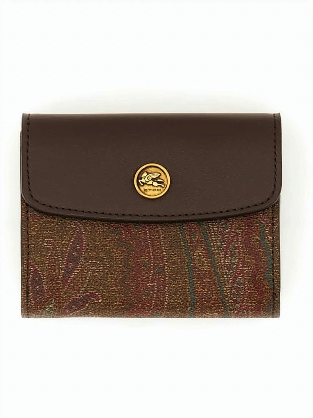 Compact Paisley Pattern Wallet