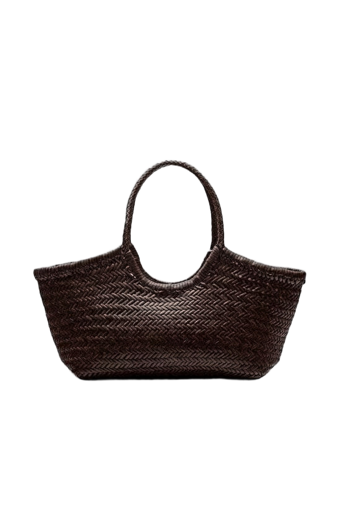 Woven Buffalo Leather Shoulder Bag