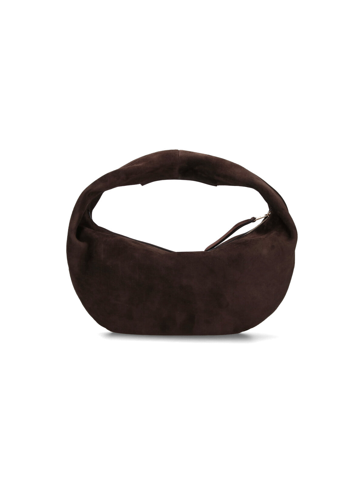"Olivia" Hobo Bag – Dark Brown Suede