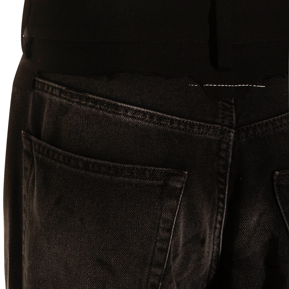 Black Cotton Jeans