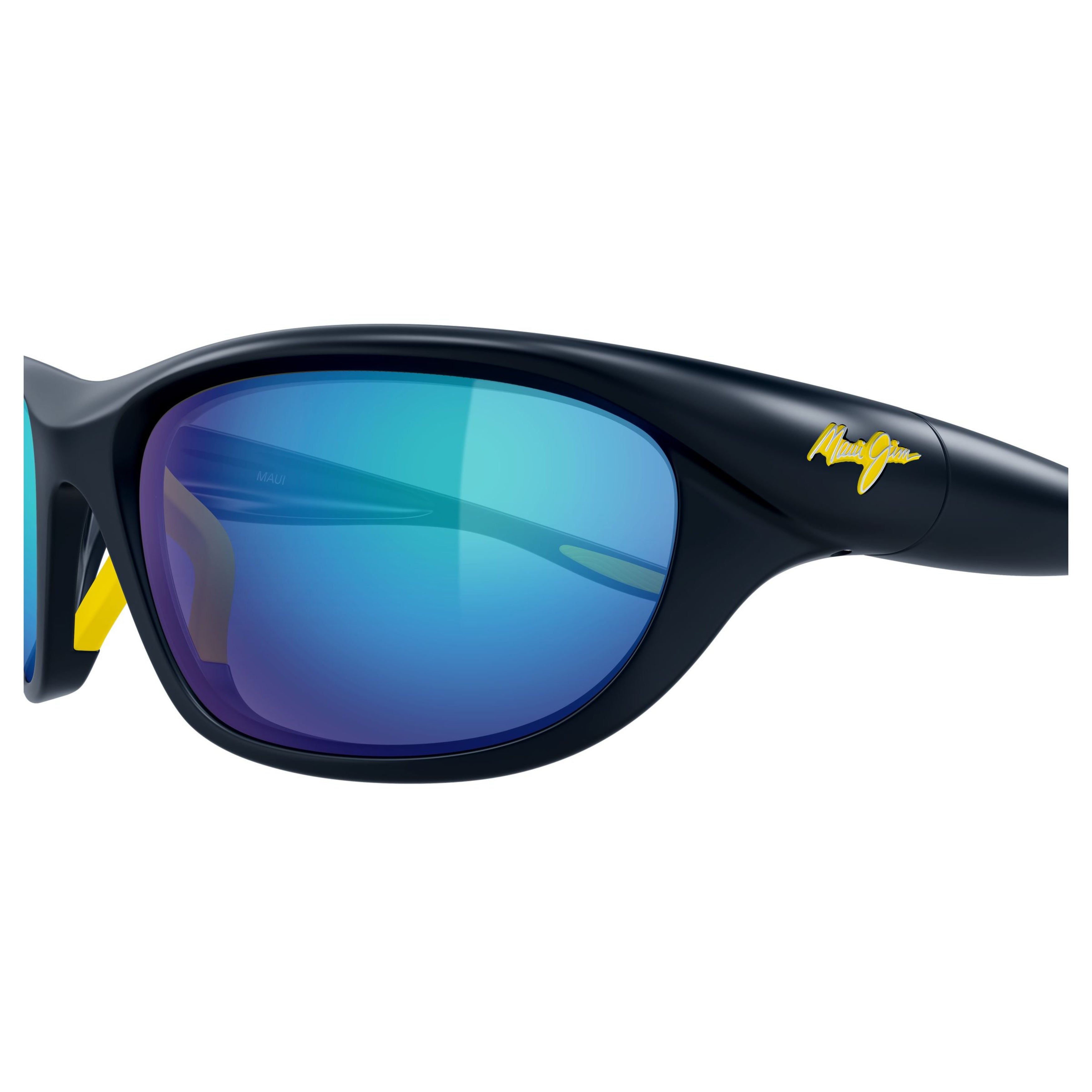 Haulani Wraparound Sunglasses with Gradient Reflective Lenses