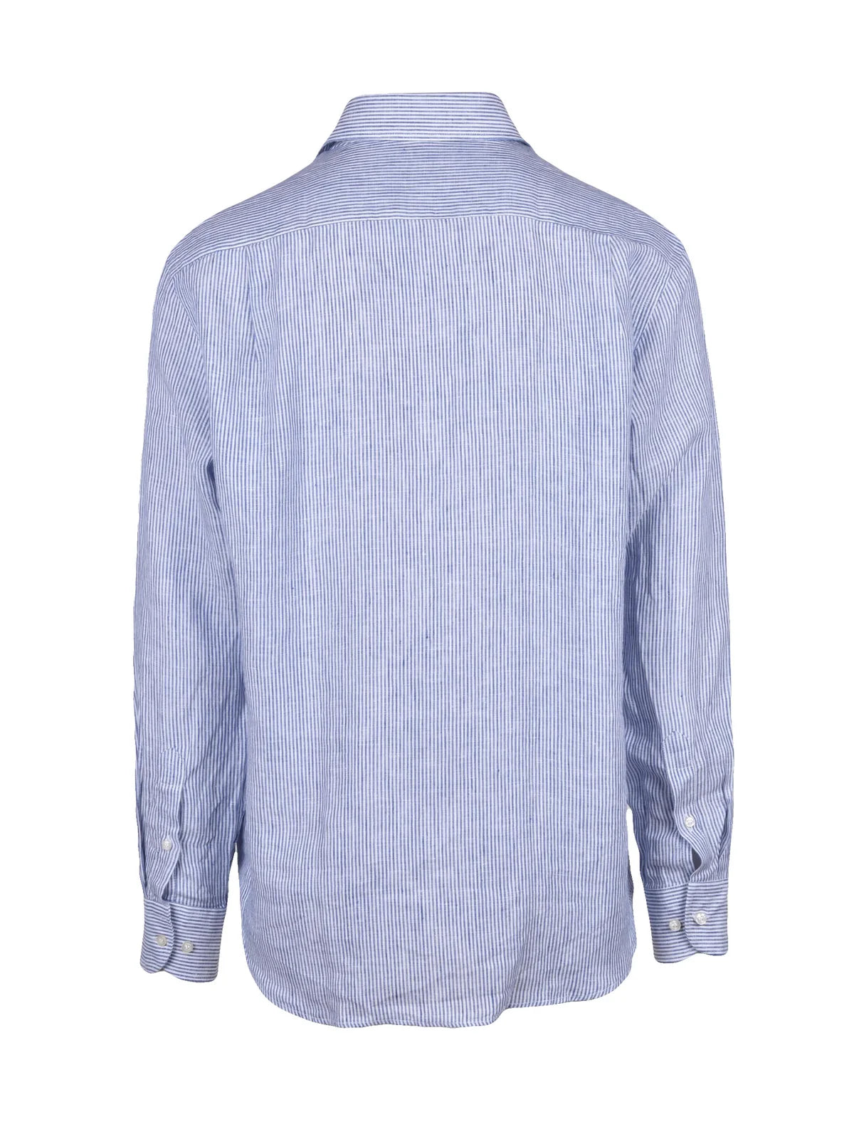 White Blue Linen Shirt