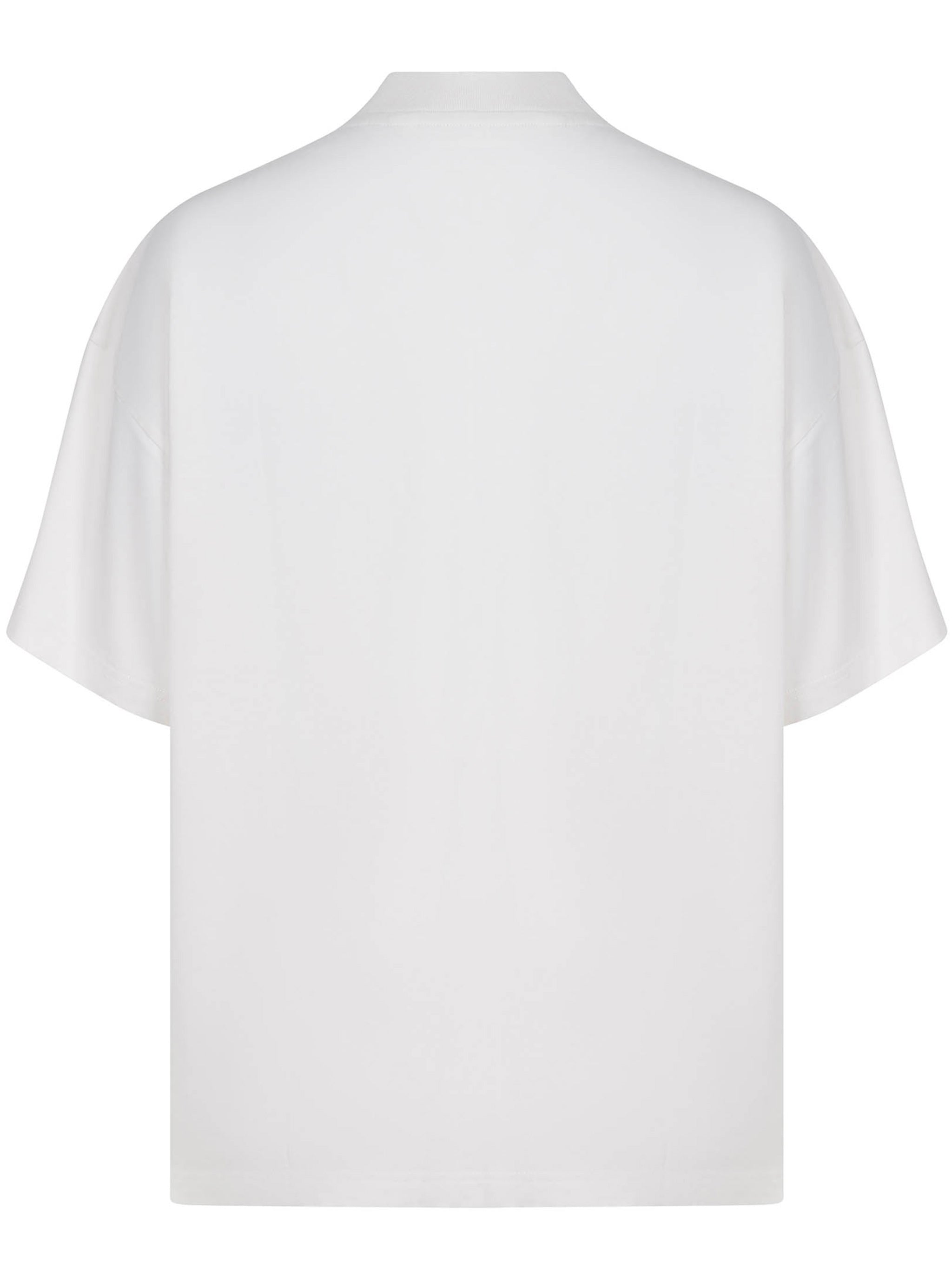 White Bear Loose Graphic Cotton T-Shirt
