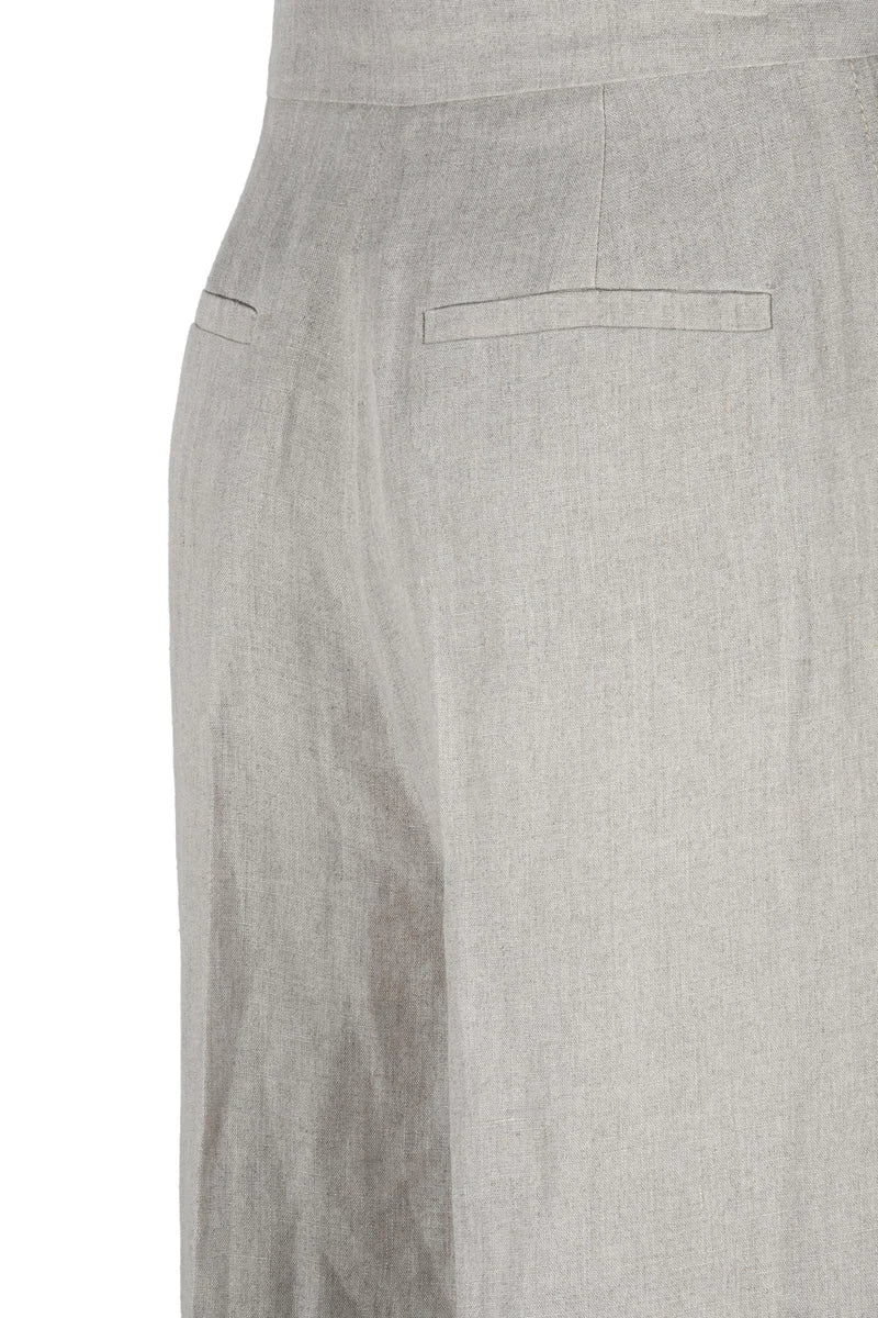 Linen Trousers - Beige