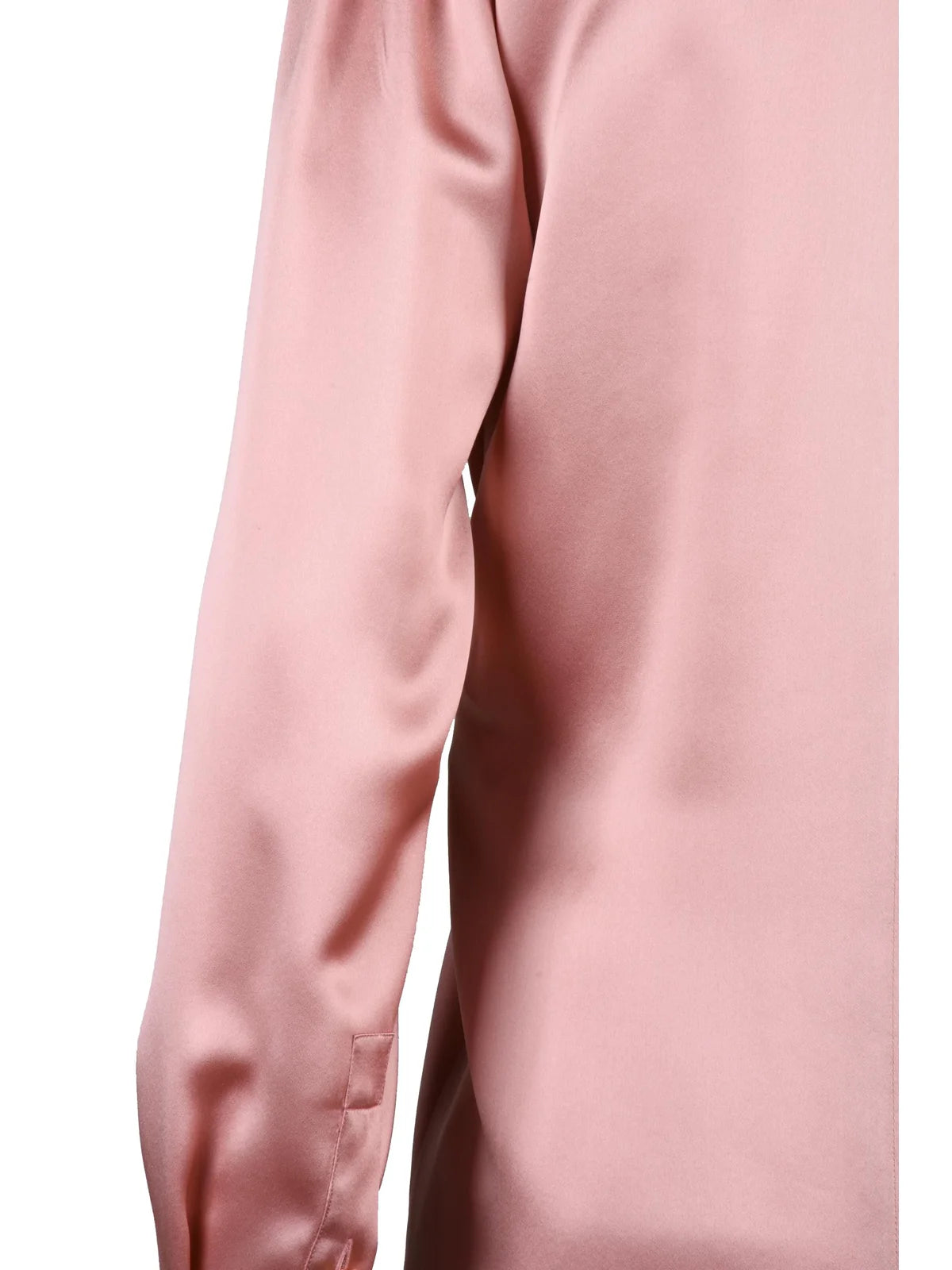 Pink Silk Satin Blouse