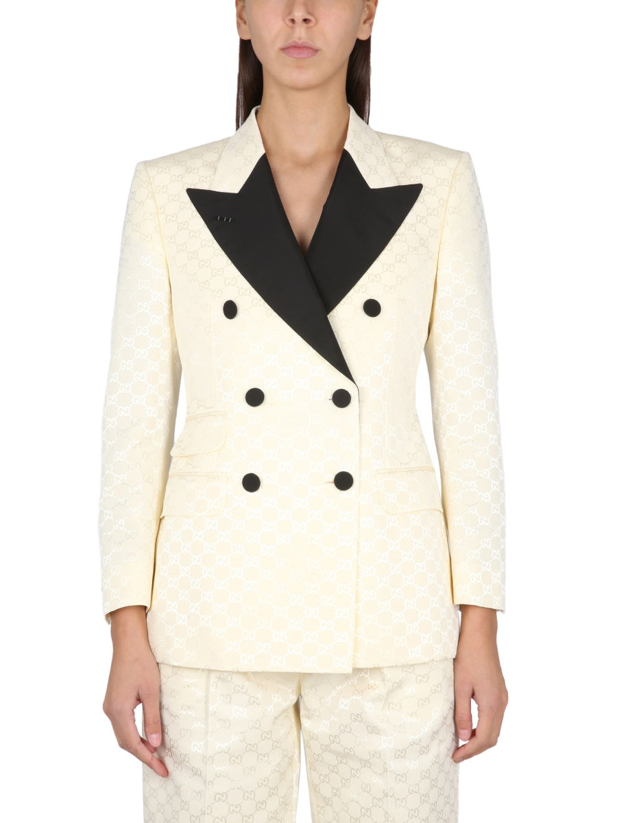 Structured Cotton and Viscose Blend Jacket