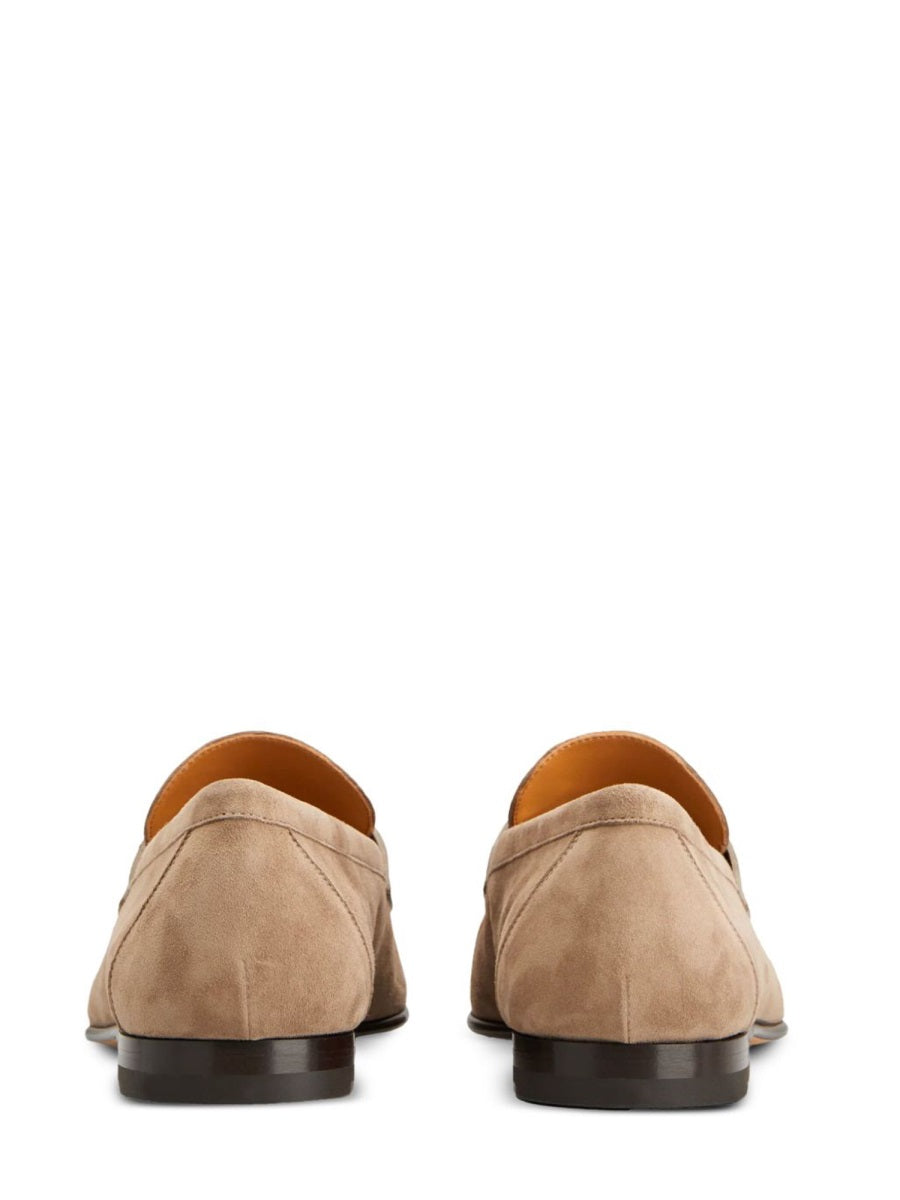 Deconstructed Brown Suede Loafer