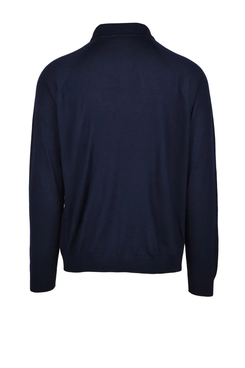 Knit Polo - Blue
