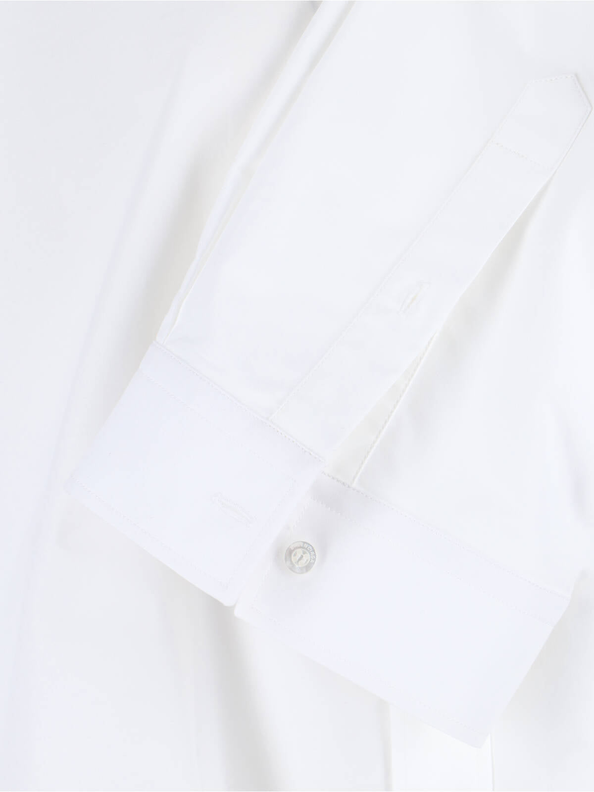 White Cotton Shirt with Laces