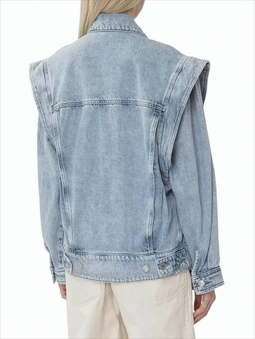 Light Washed Blue Denim Jacket