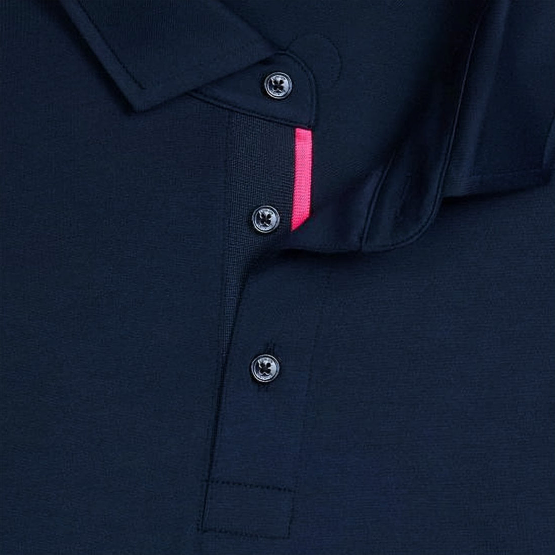 White Short-Sleeve Classic Three-Button Polo