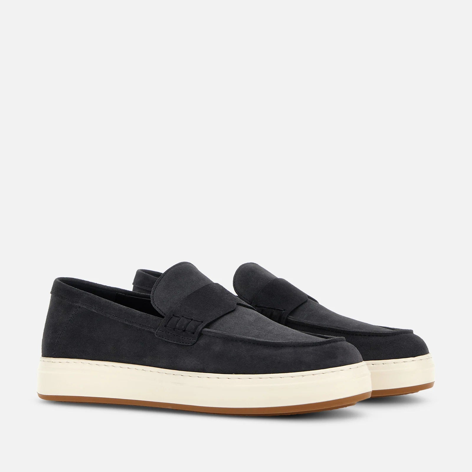 H668 Loafers in Blue Calfskin