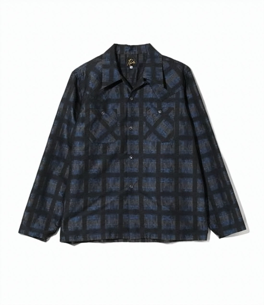 Long-Sleeve Checkered Shirt with Classic Collar