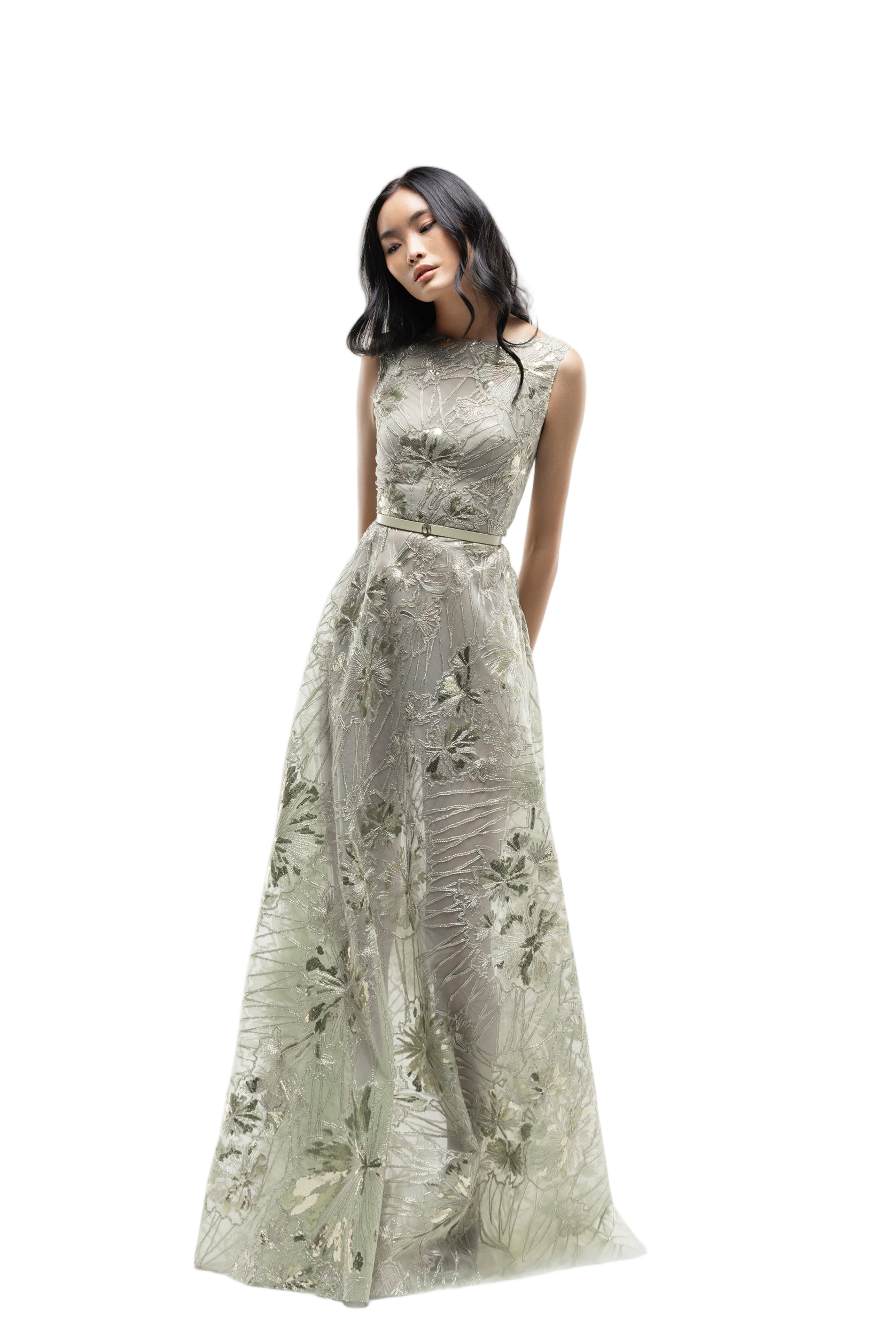 Embroidered Tulle Dress