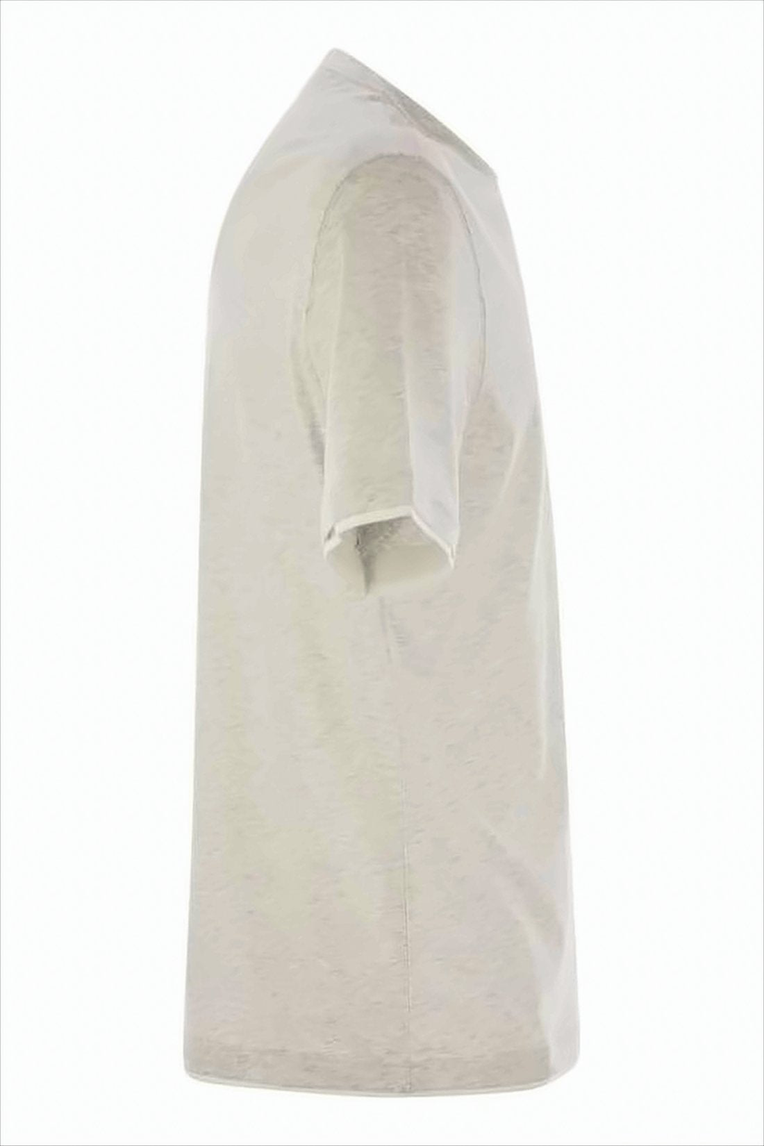 Heathered Textured Short-Sleeved Crew Neck T-Shirt