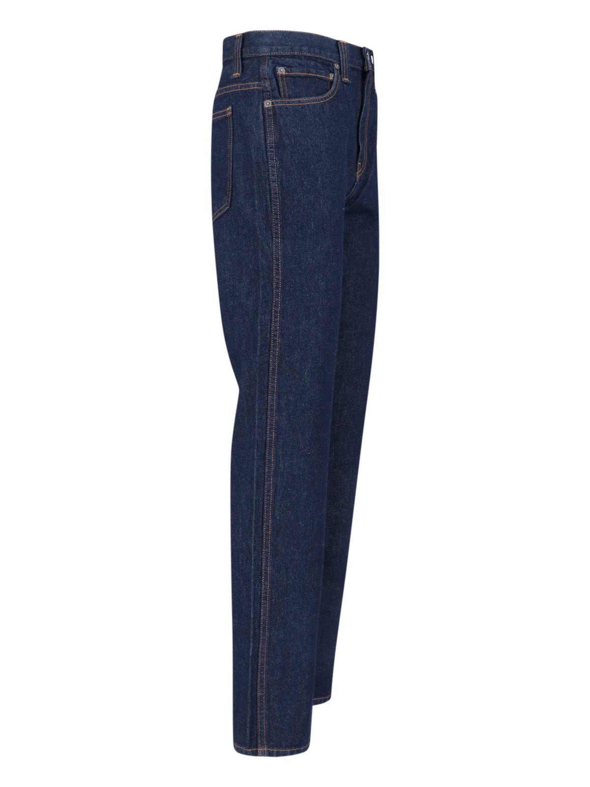 Dark Blue Farley Straight-Leg Denim Jeans