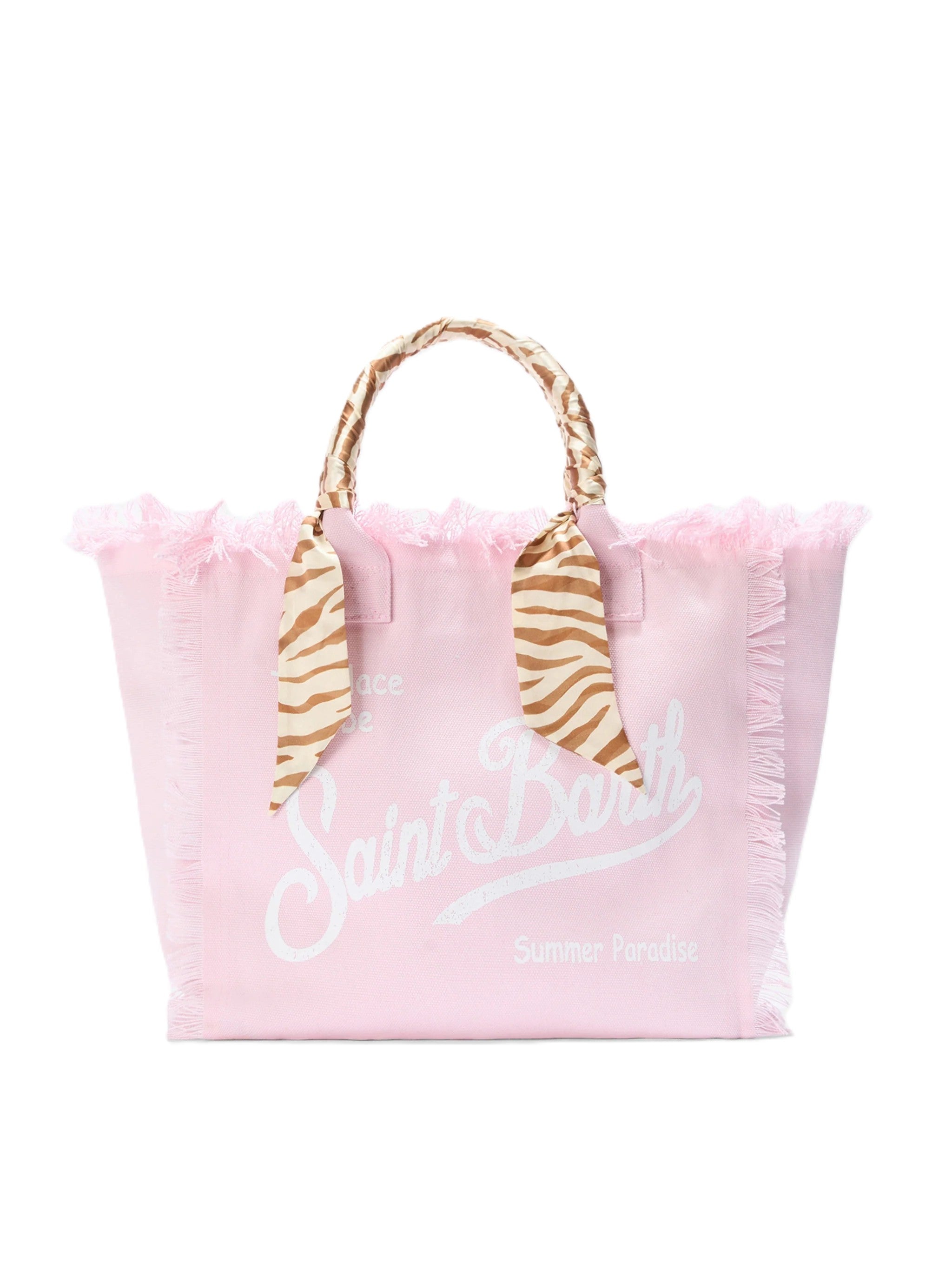 Spacious Tote Bag with Frayed Edges
