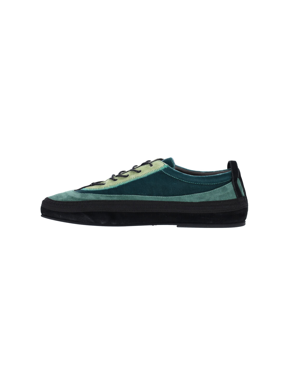 Green Heitt Suede Low-Profile Sneakers