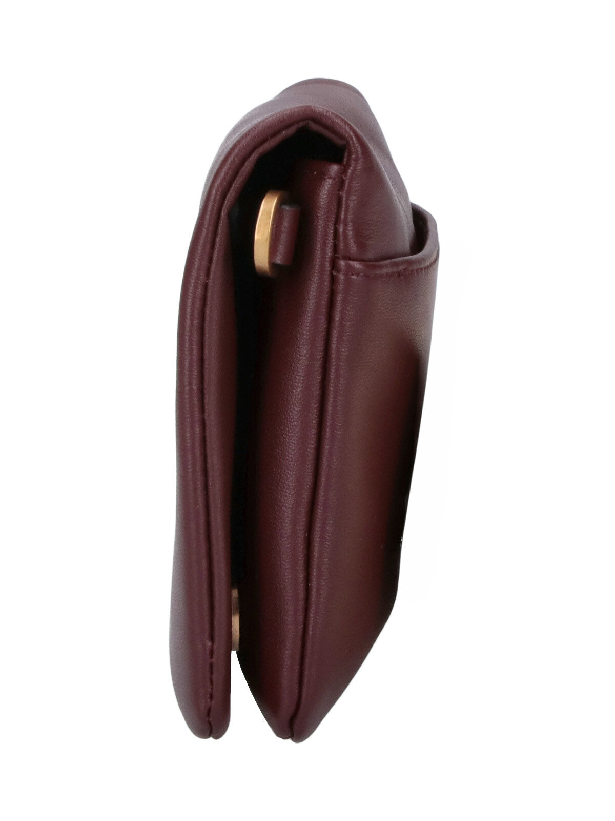 Burgundy Love Click Calf Leather Bag