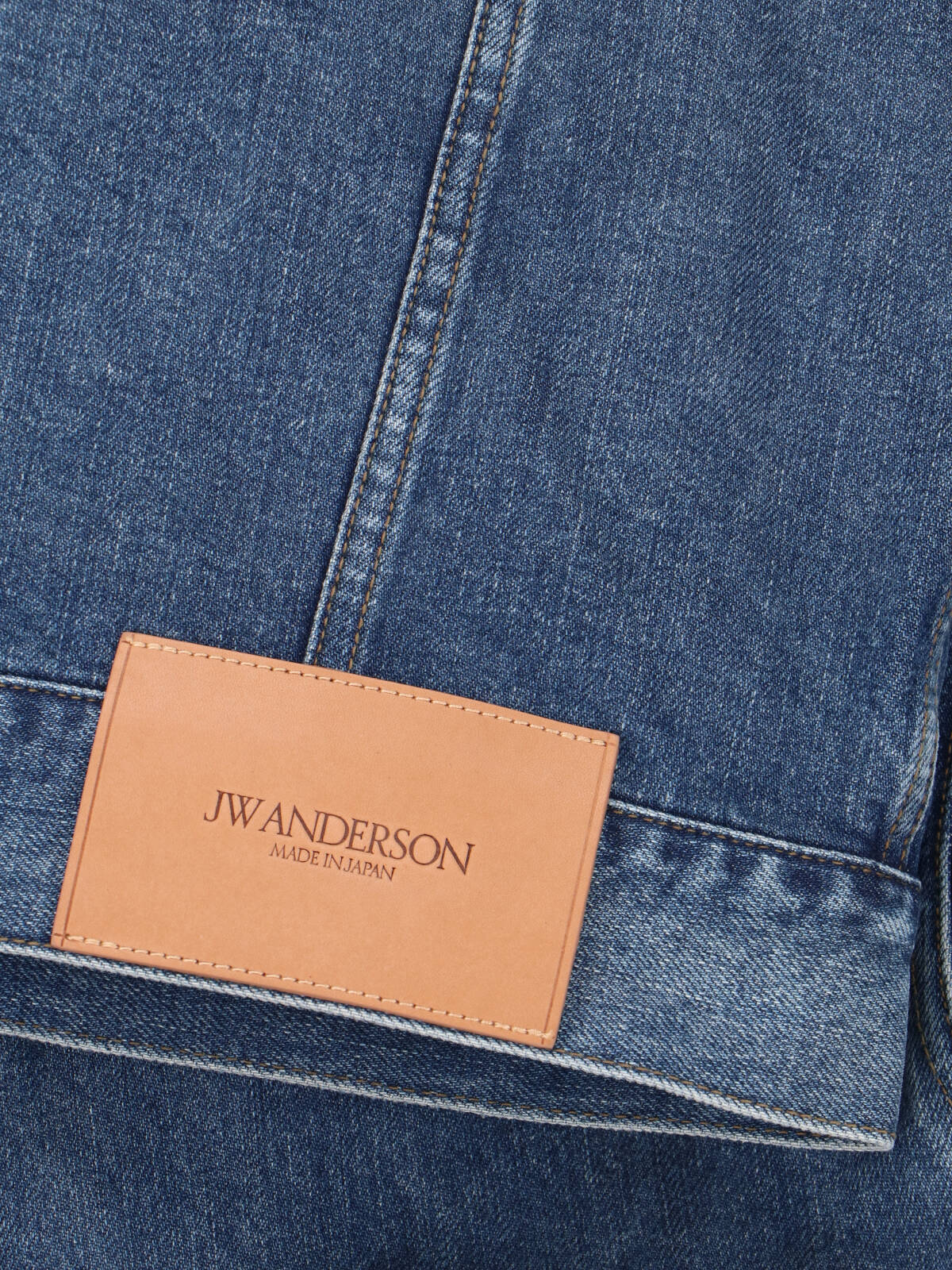 Blue Contrast Corduroy Collar Denim Jacket