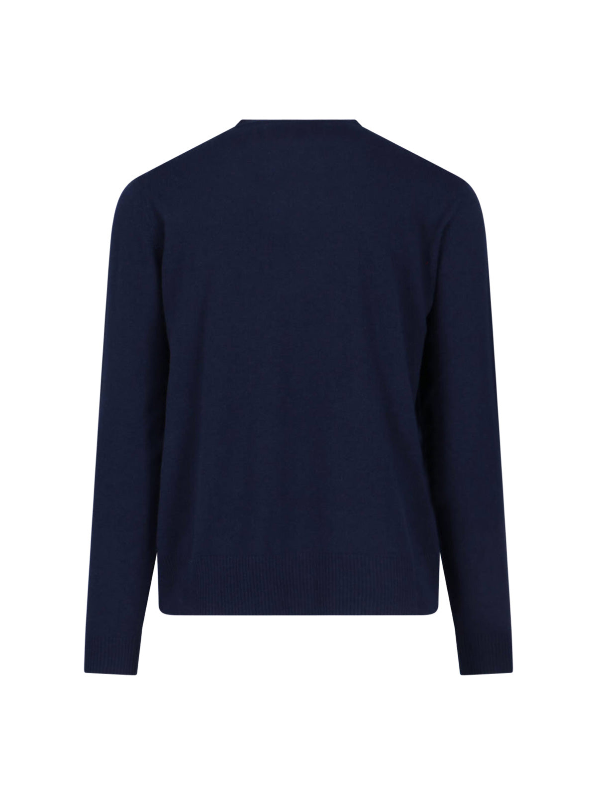 "Alex" Crew Neck Sweater In Blue Wool