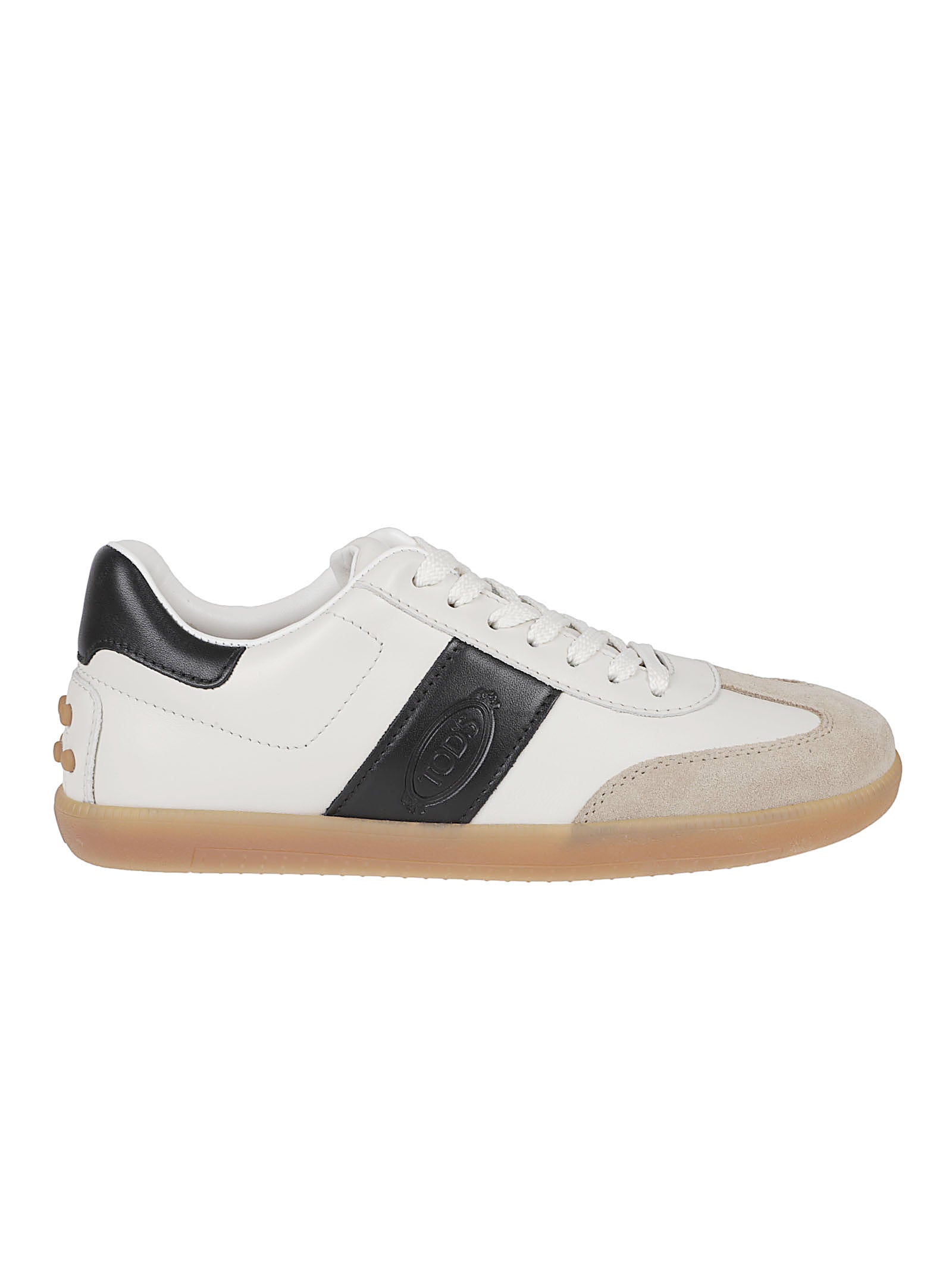 Low-Profile White Leather Sneakers