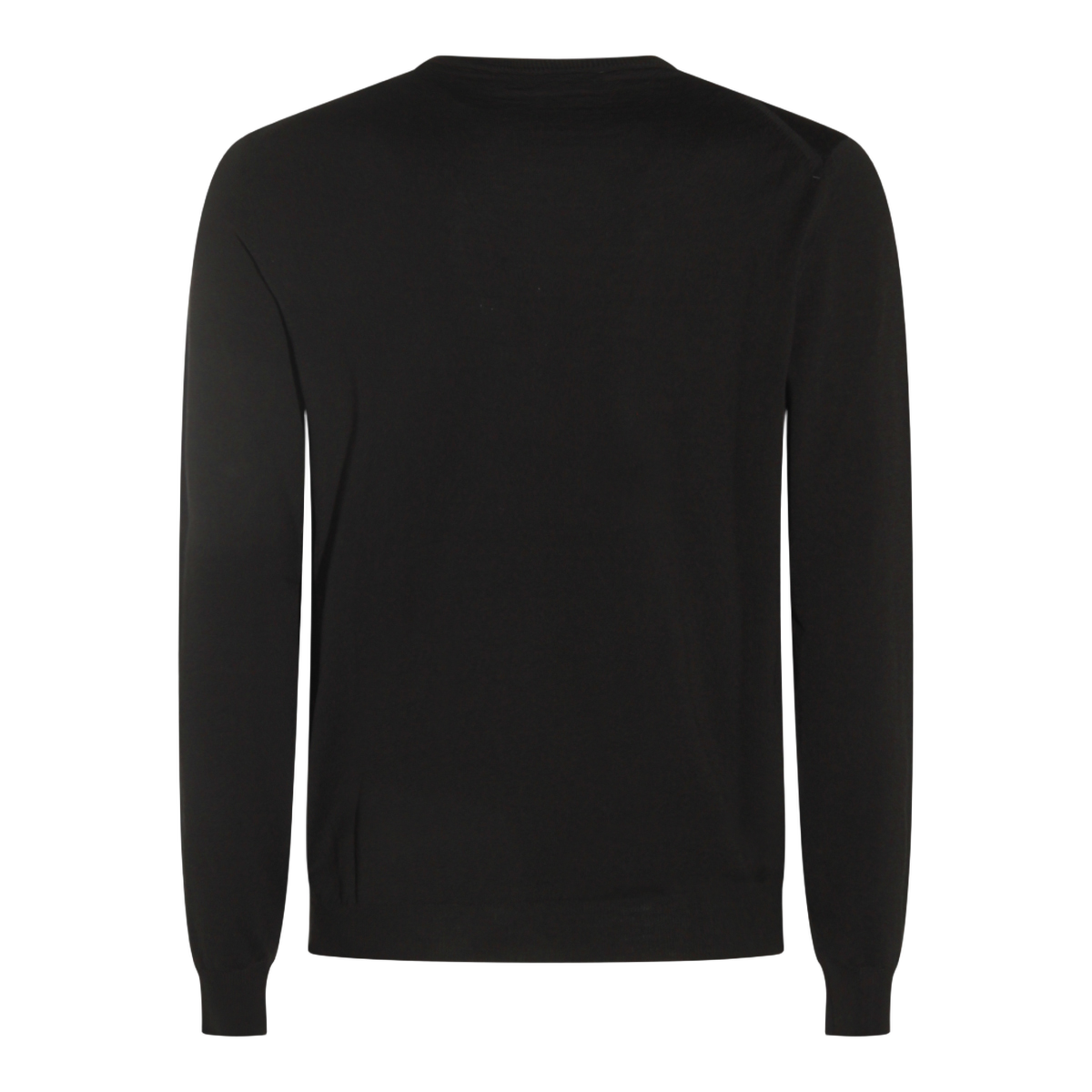 Fine-Knit Long-Sleeve Sweater with Ribbed Cuffs