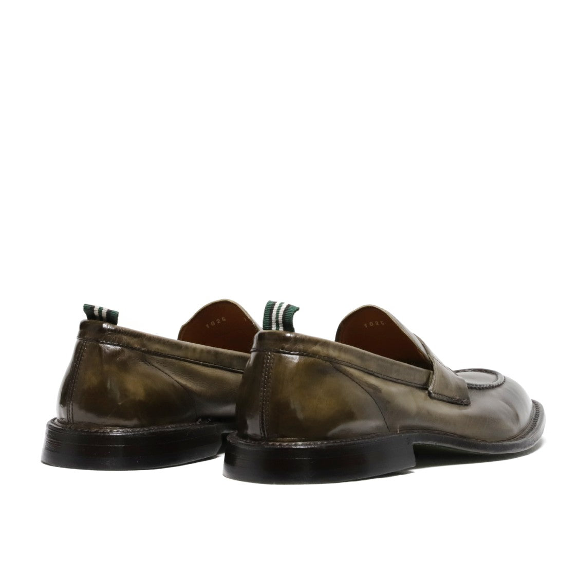 Green Leather Moccasin