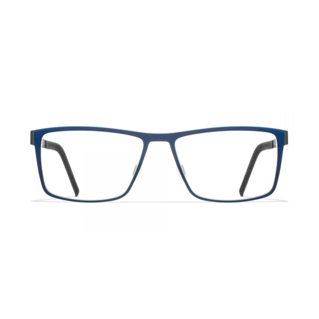 Bf865 Nashville Matte Blue Rectangular Frame Eyeglasses with Textured Temples