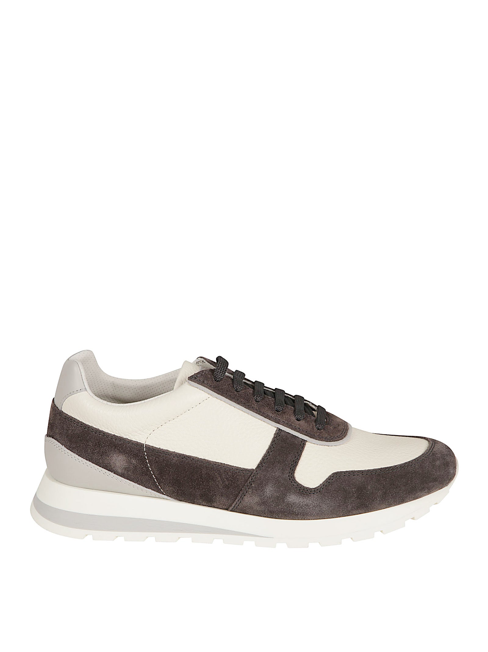 Low-Top Sneakers With Suede Overlays