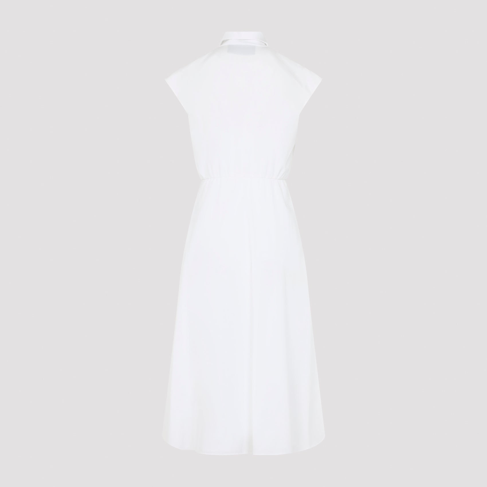Cut-Out Embroidered Cotton Midi Dress