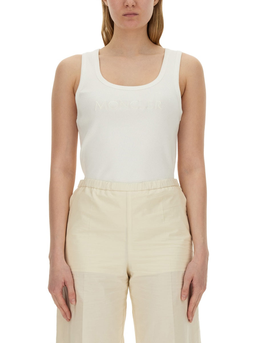 Sleek Slim Fit Top with Brand Logo