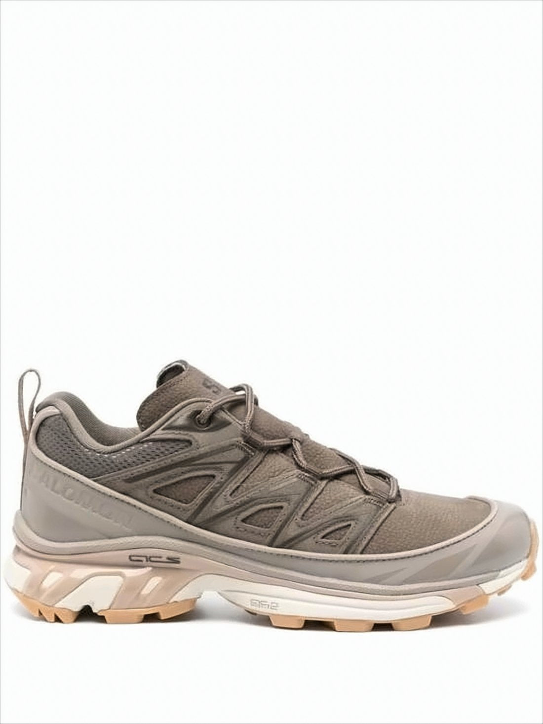 Streamlined Multitexture Sneakers with Supportive Cage Overlay
