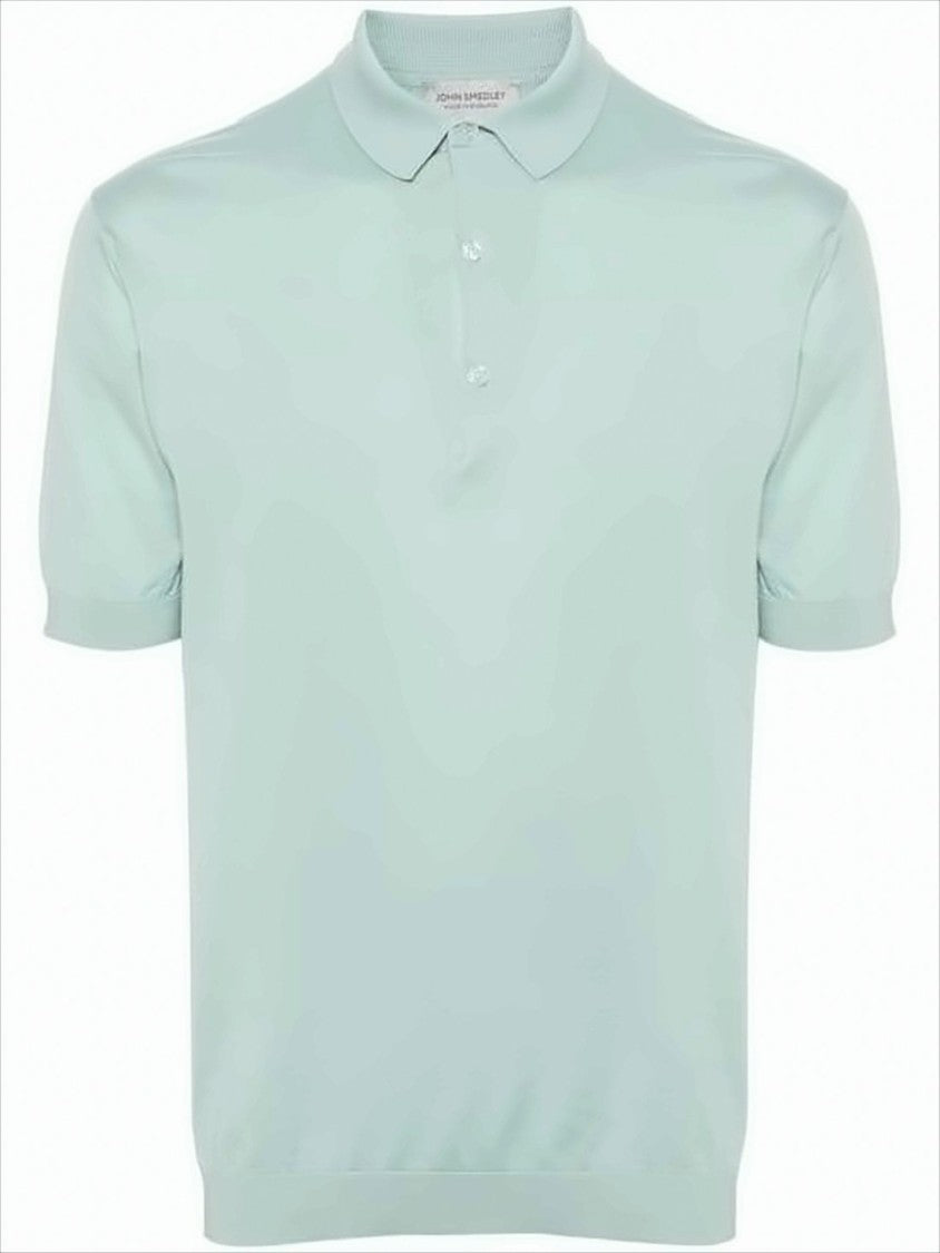 Short-Sleeved Polo Shirt With Classic Collar And Ribbed Cuffs