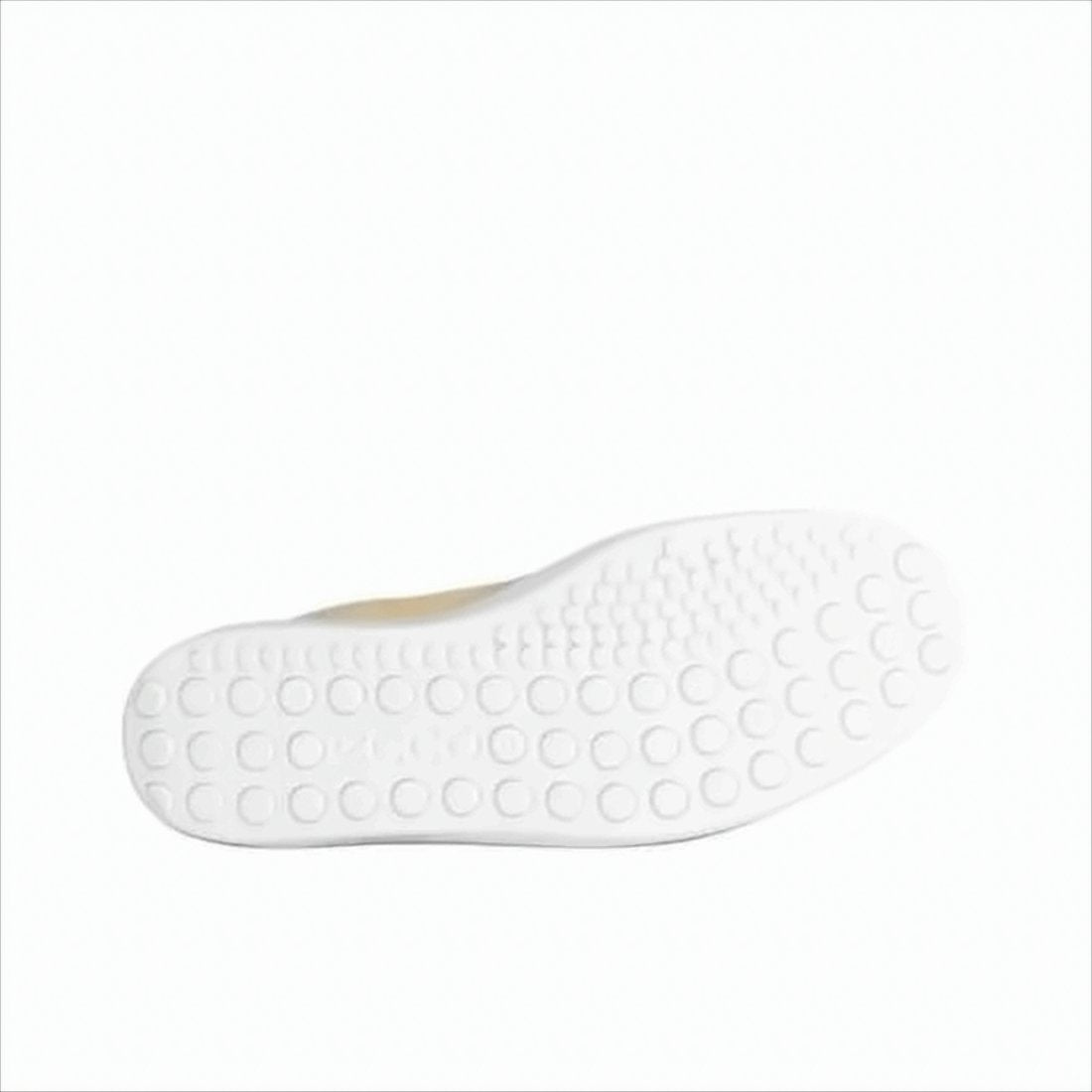 Minimalist Beige Leather Sneakers with Textured Sole