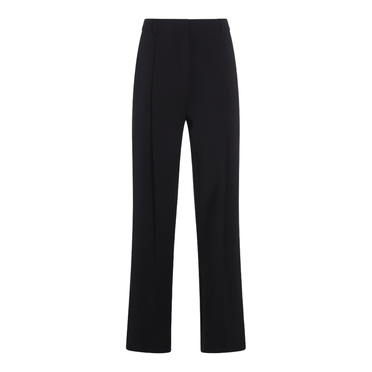 Straight-Leg Trousers with High Waist