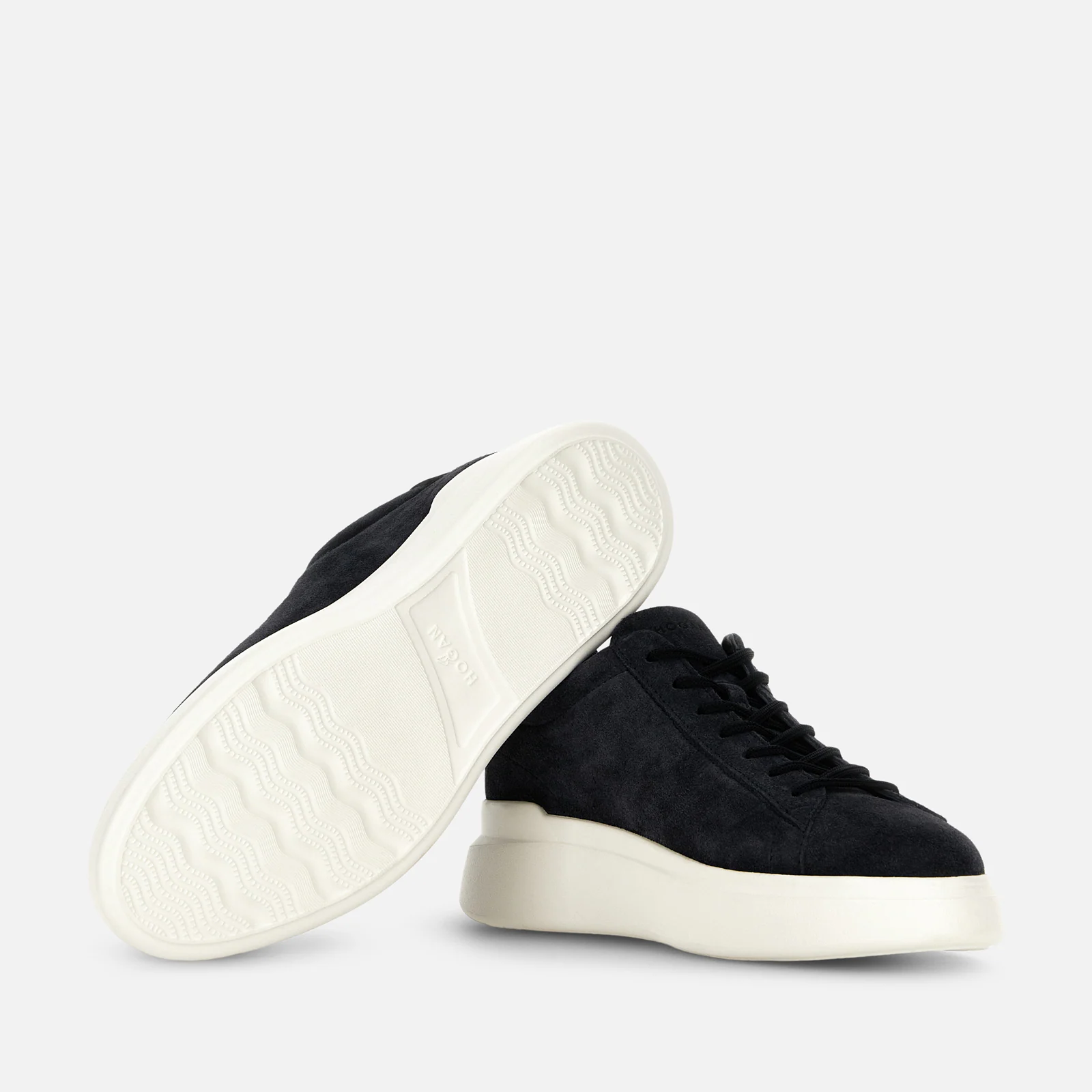 Lace-Up Sneakers With Suede Upper