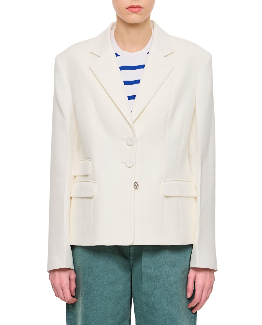 Classic Fitted Jacket With Cut-Outs