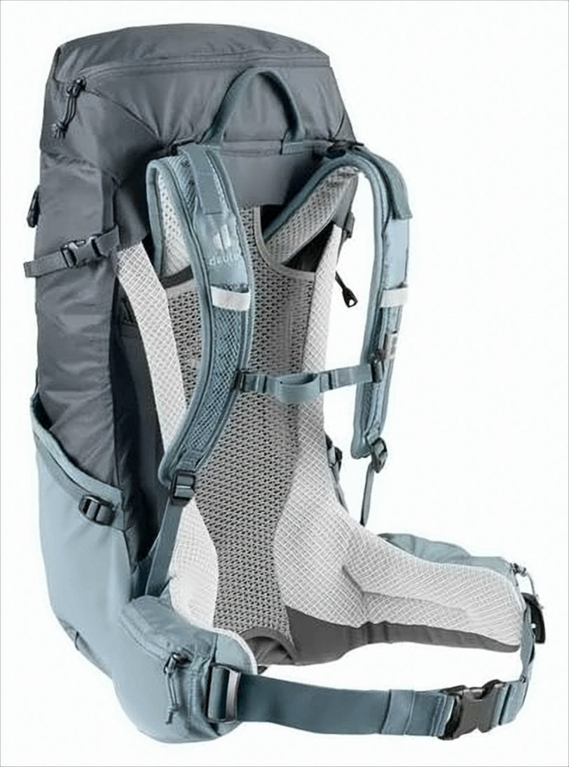 Structured Grey Backpack With Adjustable Padded Straps