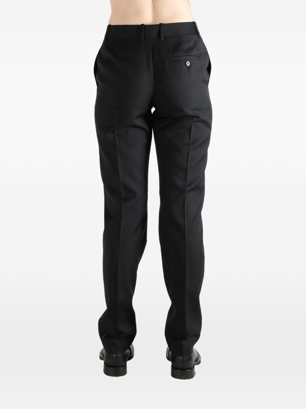 Silk And Nylon Straight Leg Trousers