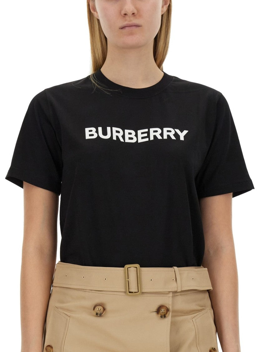 Black T-Shirt With Bold Logo Design