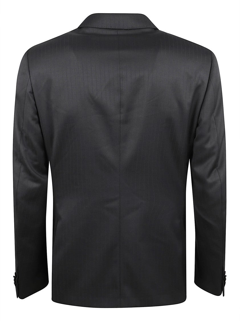 Classic Tailored Black Suit With Notched Lapel
