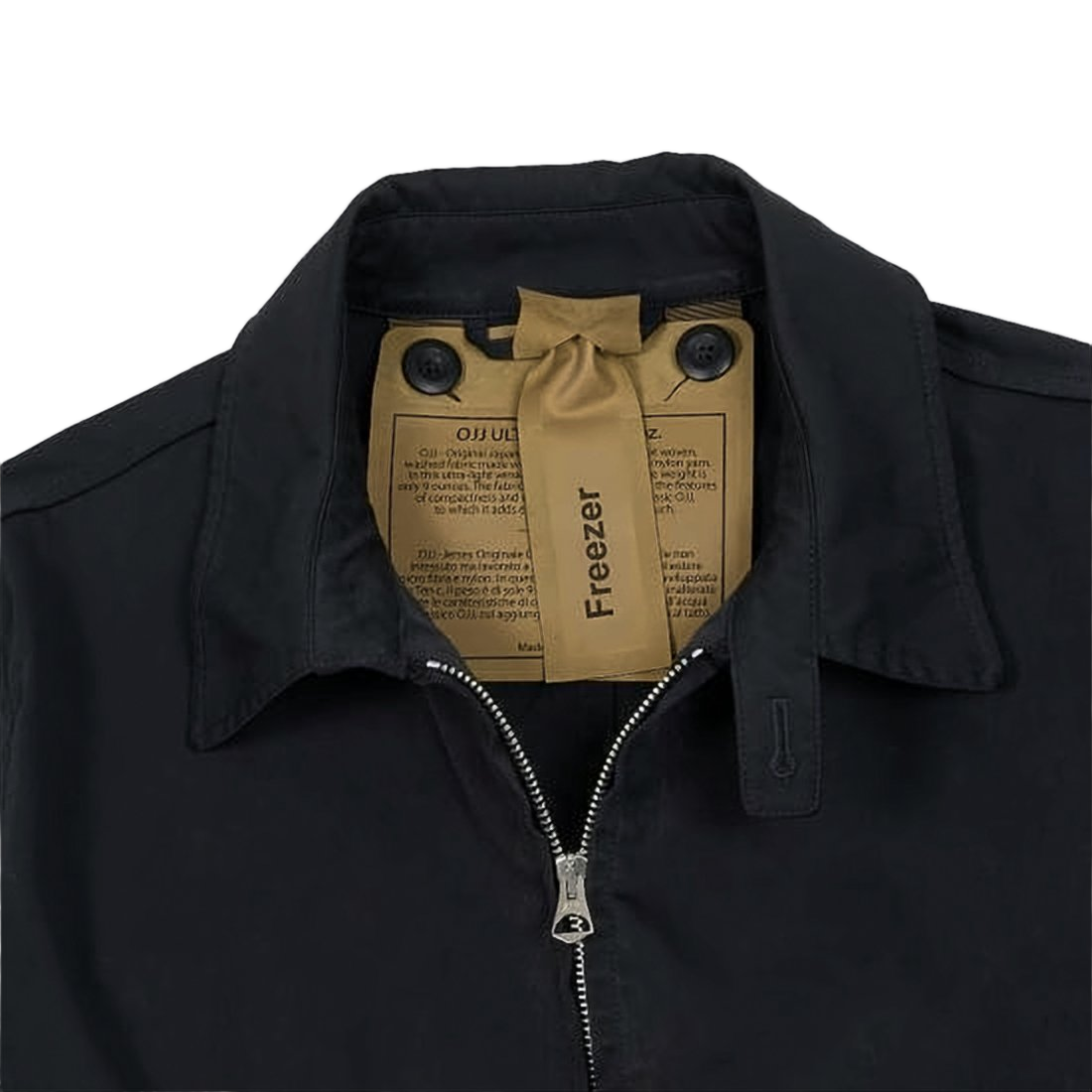 Black Jacket with Front Zipper